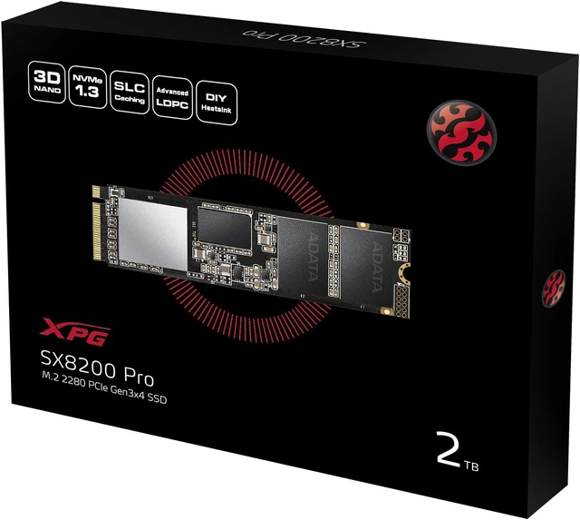 Alt view image 13 of 19 - XPG SX8200 Pro Series: 2TB Internal Solid State Drive PCIe Gen3x4 M.2 2280