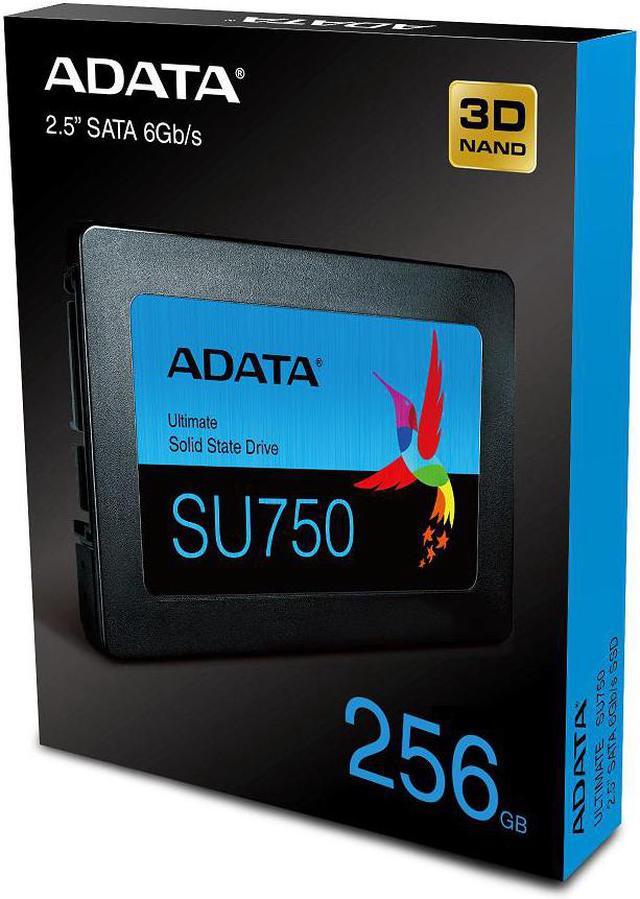 Alt view image 7 of 7 - ADATA Ultimate Series SU750 256GB Each / QTY 2 - SATA III - 2.5" Internal Solid State Drive | Black/Green SSD | Up to 550MBps | 2 Pack Boot Drives Savings Bundle