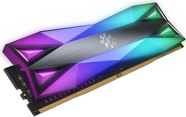 Alt view image 3 of 7 - XPG SPECTRIX D60G RGB Desktop Memory 32GB (2x16GB) DDR4 3600MHz CL16 GREY