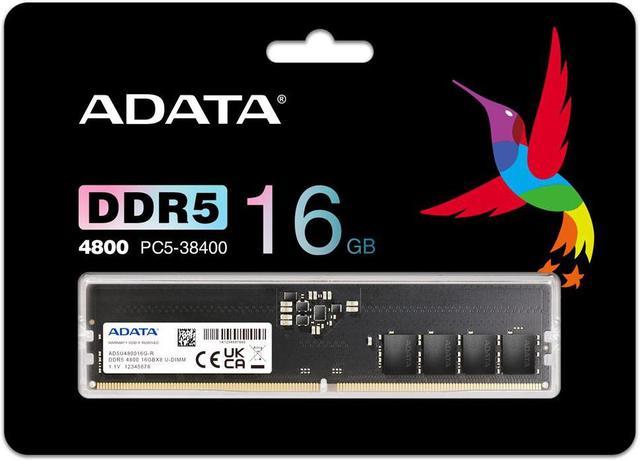 ADATA 16GB 288-Pin DDR5 4800 (PC5 38400) Desktop Memory Model