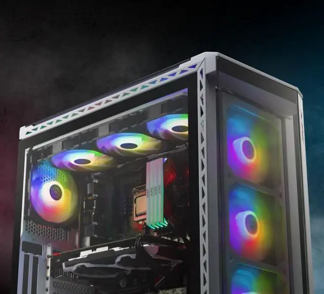 Alt view image 6 of 11 - XPG VENTO 120 ARGB LED Case Fan | 45.3 CMF - 1200RPM | 3 PIN, 120MM Fan | 9 LEDs - Major Motherboard Compatibility