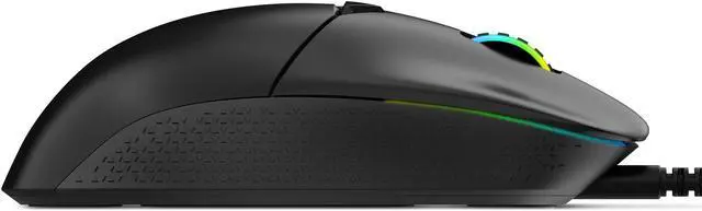 Alt view image 4 of 13 - XPG ALPHA Wired Gaming Mouse - Black w/ RGB + Omron Switches | USB-C Connection | 6 Programmable Buttons :Exokeleton Design | PAW 3335 Sensor - 400-16000 DPI