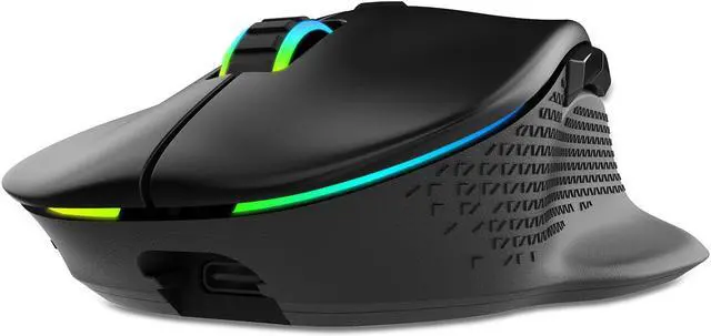 Alt view image 3 of 20 - XPG ALPHA Wireless Gaming Mouse - Black w/ RGB + Omron Switches | 60 Hour Battery Life - USB-C Connection | 6 Programmable Buttons :Exokeleton Design | PAW 3335 Sensor - 400-16000 DPI