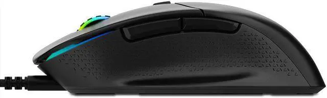 Alt view image 3 of 13 - XPG ALPHA Wired Gaming Mouse - Black w/ RGB + Omron Switches | USB-C Connection | 6 Programmable Buttons :Exokeleton Design | PAW 3335 Sensor - 400-16000 DPI