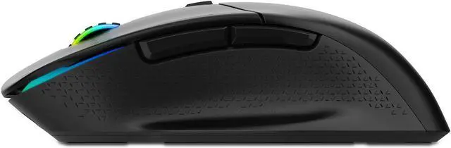 Alt view image 5 of 20 - XPG ALPHA Wireless Gaming Mouse - Black w/ RGB + Omron Switches | 60 Hour Battery Life - USB-C Connection | 6 Programmable Buttons :Exokeleton Design | PAW 3335 Sensor - 400-16000 DPI