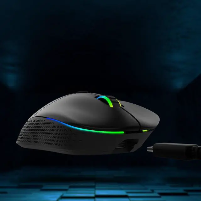 Alt view image 7 of 20 - XPG ALPHA Wireless Gaming Mouse - Black w/ RGB + Omron Switches | 60 Hour Battery Life - USB-C Connection | 6 Programmable Buttons :Exokeleton Design | PAW 3335 Sensor - 400-16000 DPI