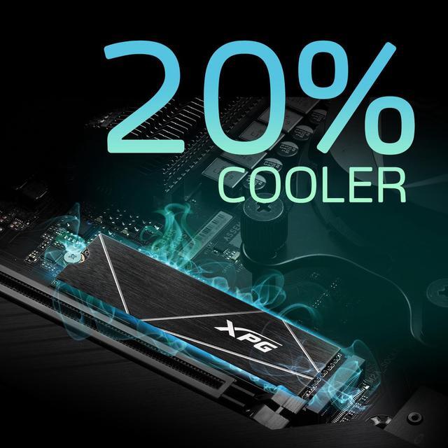 Alt view image 7 of 8 - XPG GAMMIX S70 Blade: 2TB M.2 2280 PCIe Gen4x4 NVMe 3D NAND Internal Gaming SSD (AGAMMIXS70B-2T-CS)