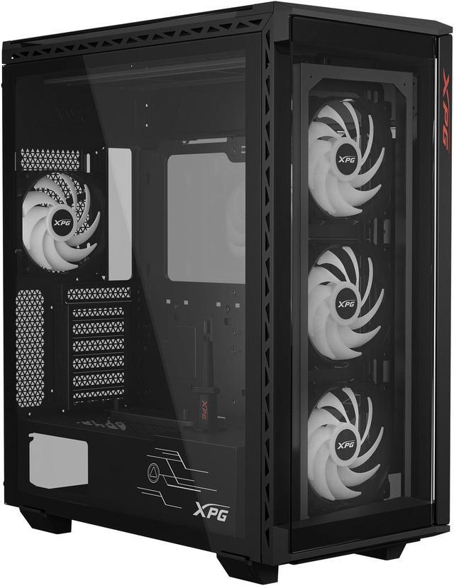 XPG Battlecruiser II Mid-Tower ATX PC Gaming Case: Exoskeleton-Driven,  Futuristic Aesthetics, Efficient Airflow, 420mm Radiator Support, GPU  Holder,