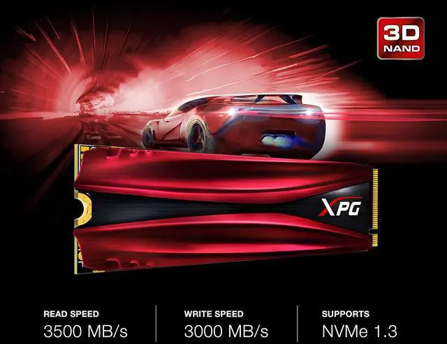 Alt view image 9 of 20 - XPG GAMMIX Gaming SSD S11 Pro Series: 512GB Internal PCIe Gen3x4 M.2 2280 (NVMe)