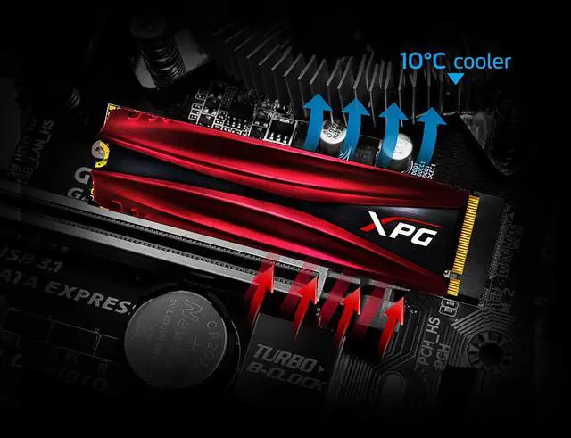 Alt view image 10 of 20 - XPG GAMMIX Gaming SSD S11 Pro Series: 512GB Internal PCIe Gen3x4 M.2 2280 (NVMe)