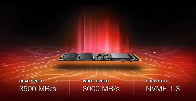 Alt view image 5 of 7 - XPG SX8100 Series: 2TB PCIe Gen3x4 M.2 2280, 3D NAND Internal Solid State Drive