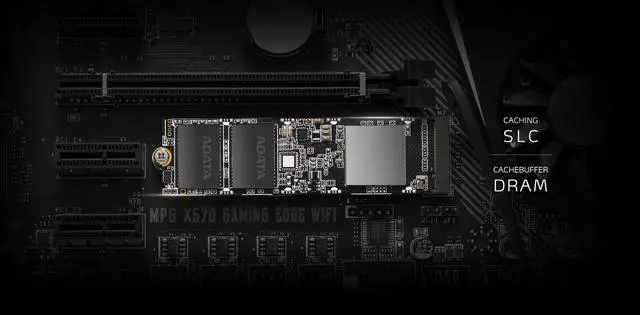 Alt view image 6 of 7 - XPG SX8100 Series: 2TB PCIe Gen3x4 M.2 2280, 3D NAND Internal Solid State Drive