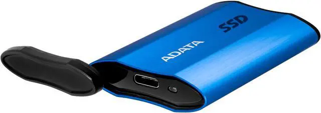 Alt view image 5 of 5 - ADATA SE800 512GB IP68 Rugged - Up to 1000 MB/s - SuperSpeed USB 3.2 Gen 2 USB-C External Portable SSD Blue (ASE800-512GU32G2-CBL)