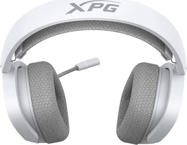 Alt view image 6 of 8 - XPG PRECOG S Wired Gaming Headset w/ Mic + Windows Sonic 3D Spatial Awareness | USB-C and 3.5mm Jack Connection | 50mm Driver - Clear and Crip Sound | Rotatable Ear Cups and Auto-Adust Headband White