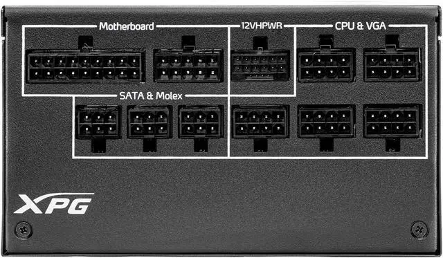 Alt view image 4 of 11 - XPG Cybercore II 1000W PCIE 5 & ATX 3.0 Power Supply - Full Modular - 80 Plus and Cybenetics Platinum Certified - 100% Japanese 105°C Capacitors -(CYBERCOREII1000P-BKCUS)