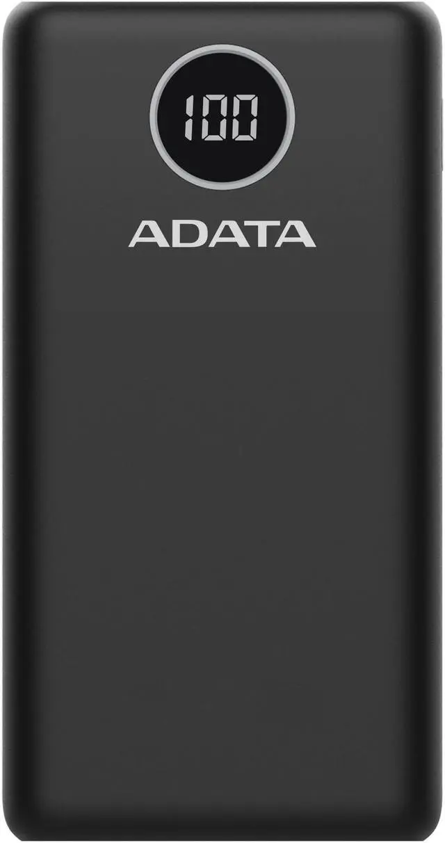 Alt view image 6 of 6 - ADATA P20000QCD Power Bank Black - 20000mAh Battery | 2x USB-A - 1x USB-C Ports | Digital Display w/ Qualcomm QC 3.0 or USB PD 3.0 Tech | Multi-Level Circuit Protection