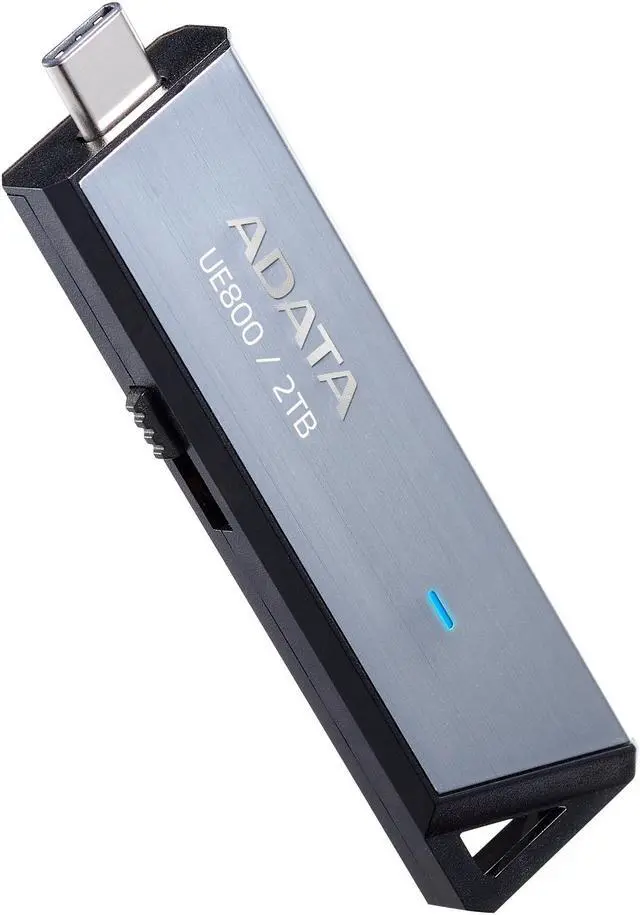 Alt view image 3 of 3 - ADATA Elite UE800 2TB USB-C USB 3.2 Gen2 Flash Drive Up to 1000MB/s Read/Write (AELI-UE800-2T-CSG)