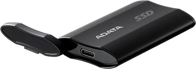 Alt view image 2 of 8 - ADATA SD810 2000G IP68 Water Resistance Up to 2000 MB/s USB 3.2 Gen 2 USB-C External Solid State Drive - Black for iphone 15/Pro/Max, Android (SD810-2000G-CBK)