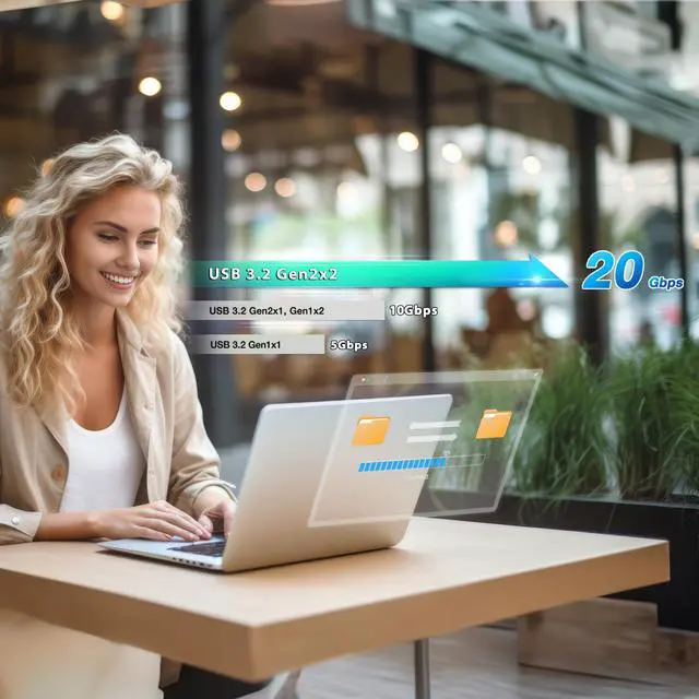 Alt view image 4 of 8 - ADATA SD810 2000G IP68 Water Resistance Up to 2000 MB/s USB 3.2 Gen 2 USB-C External Solid State Drive - Black for iphone 15/Pro/Max, Android (SD810-2000G-CBK)