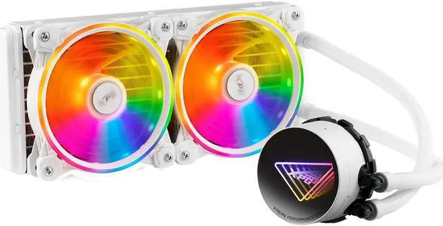 Alt view image 2 of 4 - XPG Levante X 240 All-in-One ARGB CPU Liquid Cooler - 4.72" Maximum Fan Diameter -2000 RPM - Fluid Dynamic Bearing - 4-Pin PWM (LEVANTEX240-WHCWW)