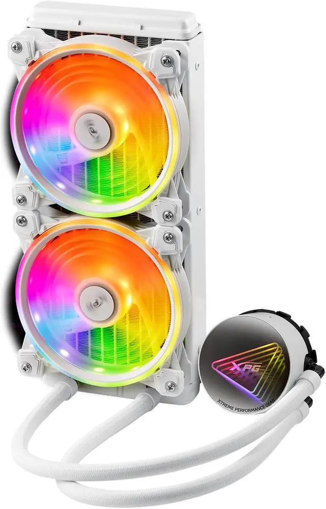 Alt view image 3 of 4 - XPG Levante X 240 All-in-One ARGB CPU Liquid Cooler - 4.72" Maximum Fan Diameter -2000 RPM - Fluid Dynamic Bearing - 4-Pin PWM (LEVANTEX240-WHCWW)