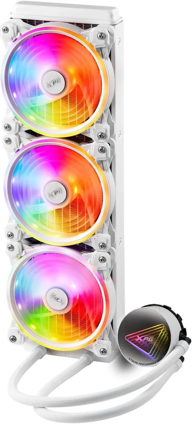 Alt view image 3 of 4 - XPG Levante X 360 All-in-One ARGB CPU Liquid Cooler - 4.72" Maximum Fan Diameter -2000 RPM - Fluid Dynamic Bearing - 4-Pin PWM (LEVANTEX360-WHCWW)