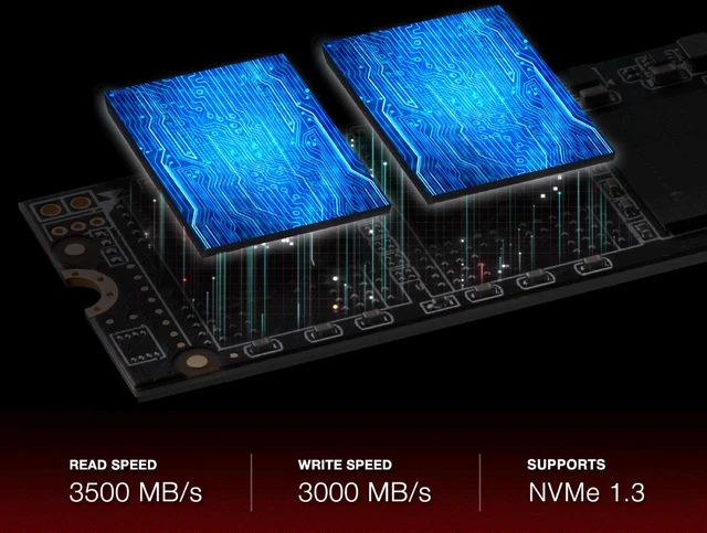Alt view image 7 of 19 - XPG SX8200 Pro Series: 2TB Internal Solid State Drive PCIe Gen3x4 M.2 2280