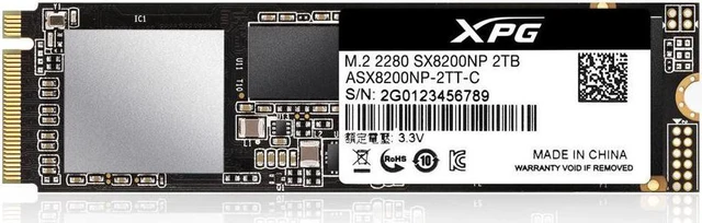 Main image of XPG SX8200 Pro Series: 2TB Internal Solid State Drive PCIe Gen3x4 M.2 2280