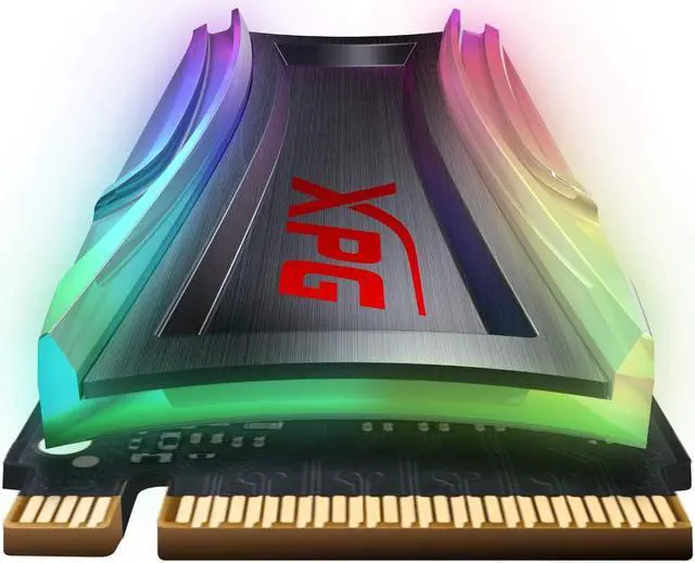 Alt view image 3 of 6 - XPG SPECTRIX S40G RGB M.2 2280 256GB PCI-Express 3.0 x4 3D TLC Internal Solid State Drive (SSD) AS40G-256GT-C