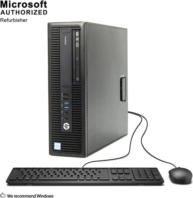Main image of Grade A HP ProDesk 600 G2 SFF PC, Intel Core I3-6100 3.7Ghz, 16G DDR4, 1T HDD, DVD, DP, 4K Support, WiFi, Bluetooth 4.0, Keyboard & Mouse, Windows 10 Pro 64 Bit-Multi-Language(EN/ES/FR)