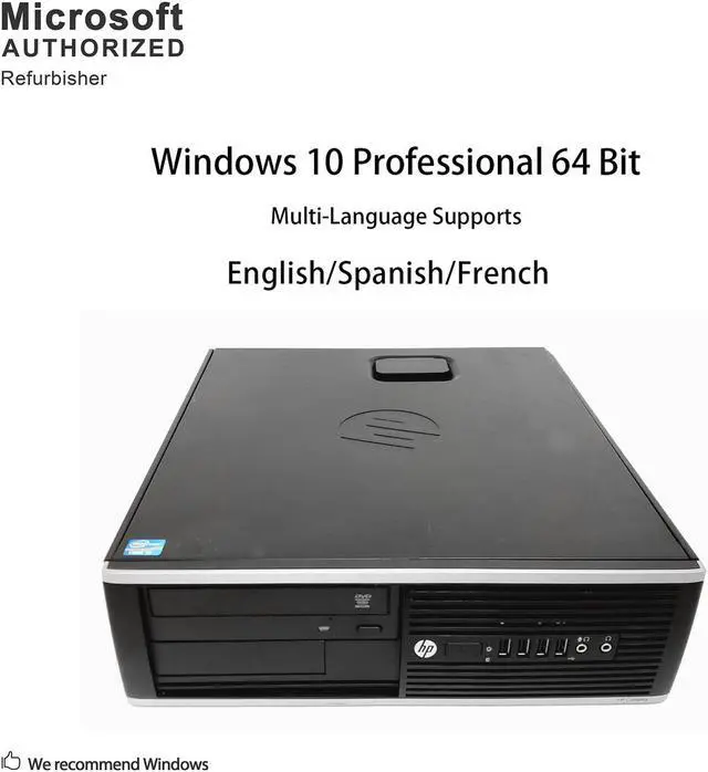 Alt view image 3 of 7 - Grade A HP Compaq Pro 6300 SFF PC, Intel Core I3-3220 3.3Ghz, 16G DDR3, 512G SSD, DVD, DP, VGA, WiFi, Bluetooth 4.0, Keyboard & Mouse, Windows 10 Pro 64 Bit-Multi-Language(EN/ES/FR)