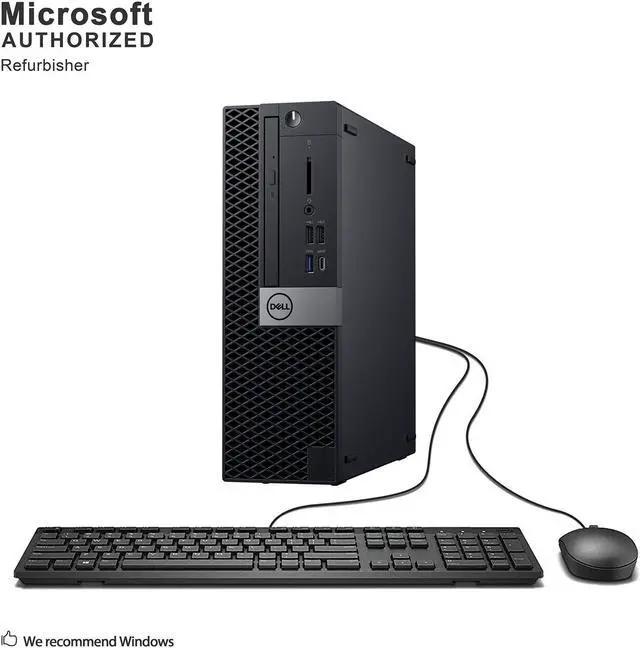 Main image of Grade A Dell OptiPlex 7050 SFF PC, Intel Quad Core I7-7700 3.6Ghz, 32G DDR4, 1T SSD, DVDRW, DP, HDMI, 4K Support, WiFi, Bluetooth 4.0, Keyboard & Mouse, Windows 10 Pro 64 Bit-Multi-Language(EN/ES/FR)