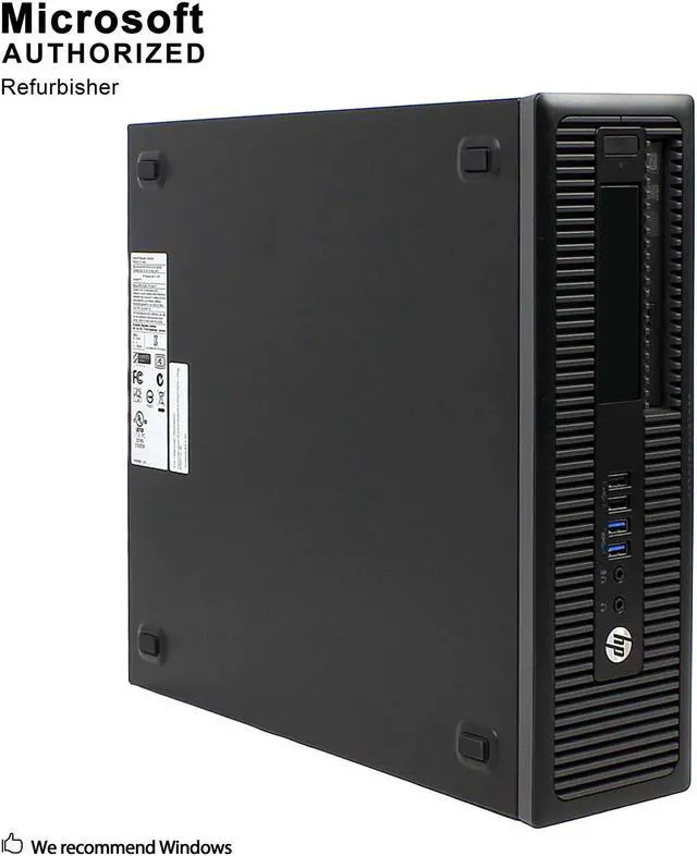 Alt view image 2 of 7 - Grade A HP ProDesk 600 G1 SFF PC, Intel Quad Core I5-4570 3.2Ghz, 16G DDR3, 1T HDD, DVD, DP, 4K Support, WiFi, Bluetooth 4.0, Keyboard & Mouse, Windows 10 Pro 64 Bit-Multi-Language(EN/ES/FR)