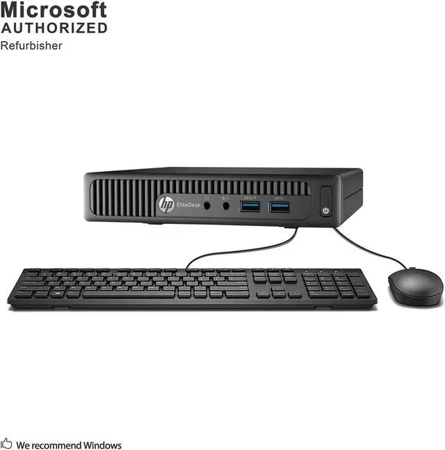 Main image of Grade A HP EliteDesk 800 G1 Desktop Mini PC, Intel Quad Core I5-4590T 2.0Ghz, 8G DDR3, 256G SSD, DP, 4K Support, WiFi, Keyboard & Mouse, Windows 10 Pro 64 Bit-Multi-Language(EN/ES/FR)