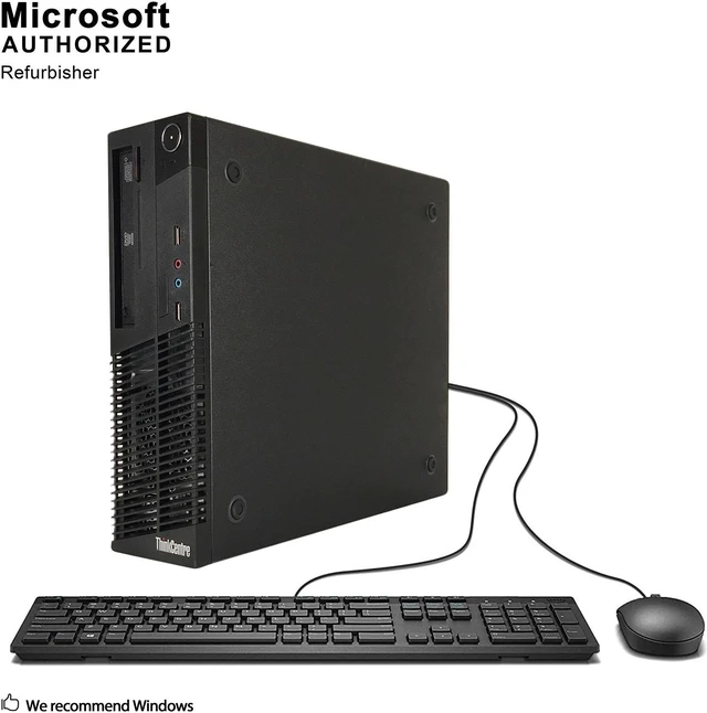 Refurbished: Lenovo ThinkCentre M72E Small Form Factor PC, Intel