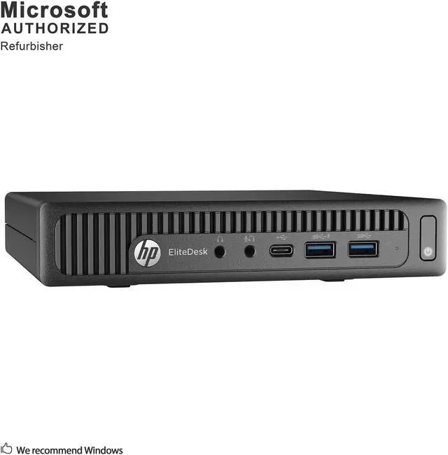 Alt view image 2 of 7 - HP EliteDesk 800 G2 Desktop Mini PC, Intel Quad Core I5-6500T 2.5Ghz, 16G DDR4, 240G SSD, DP, 4K Support, Keyboard & Mouse, Windows 10 Pro 64 Bit-Multi-Language(EN/ES/FR) (Grade A)