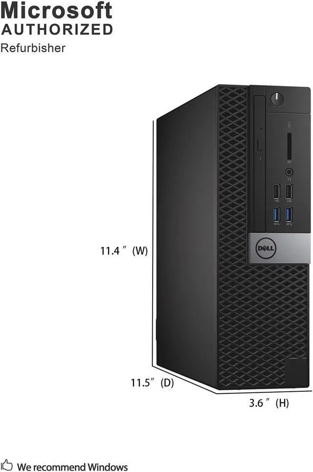 Alt view image 4 of 7 - Grade A Dell OptiPlex 5050 SFF PC, Intel Quad Core I7-6700 3.4Ghz, 8G DDR4, 512G SSD, DVD, DP, HDMI, 4K Support, WiFi, Bluetooth 4.0, Keyboard & Mouse, Windows 10 Pro 64 Bit-Multi-Language(EN/ES/FR)