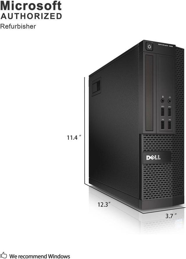 Alt view image 4 of 7 - Grade A Dell OptiPlex XE2 SFF PC, Intel Core I3-4330 3.5Ghz, 16G DDR3, 256G SSD, DP, 4K Support, WiFi, Bluetooth 4.0, Keyboard & Mouse, Windows 10 Pro 64 Bit-Multi-Language(EN/ES/FR)