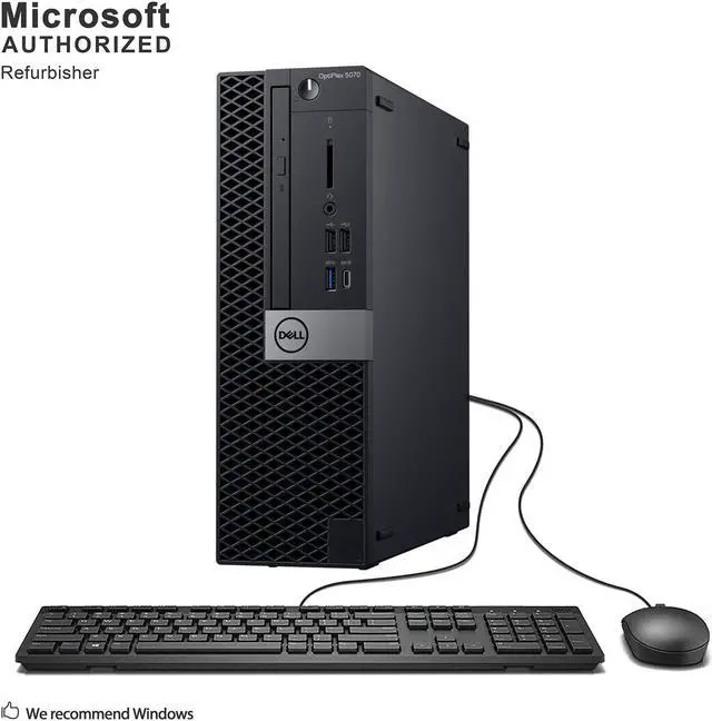 Main image of Grade A Dell OptiPlex 5070 SFF PC, Intel Six Core I5-8500 3.0Ghz, 8G DDR4, 512G SSD, DVD, DP, 4K Support, WiFi, Bluetooth 4.0, Keyboard & Mouse, Windows 10 Pro 64 Bit-Multi-Language(EN/ES/FR)