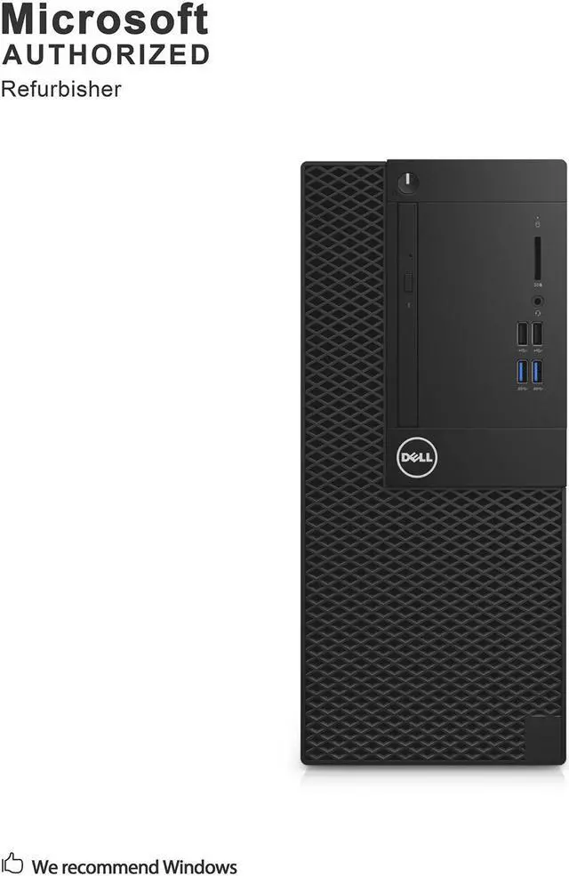 Alt view image 2 of 7 - Grade A Dell OptiPlex 3050 Tower PC, Intel Quad Core I5-6500 3.2Ghz, 8G DDR4, 256G SSD, DVD, DP, 4K Support, WiFi, Bluetooth 4.0, Keyboard & Mouse, Windows 10 Pro 64 Bit-Multi-Language(EN/ES/FR)