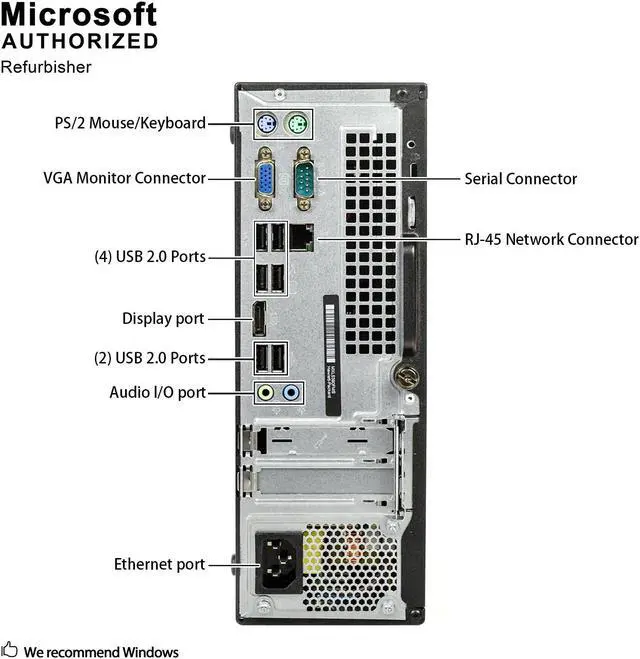 Alt view image 6 of 7 - Grade A HP ProDesk 400 G2.5 SFF PC, Intel Quad Core I5-4590S 3.0Ghz, 16G DDR3L, 1T HDD, DP, 4K Support, WiFi, Bluetooth 4.0, Keyboard & Mouse, Windows 10 Pro 64 Bit-Multi-Language(EN/ES/FR)