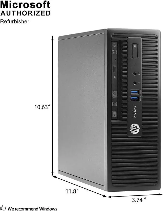 Alt view image 4 of 7 - Grade A HP ProDesk 400 G2.5 SFF PC, Intel Quad Core I5-4590S 3.0Ghz, 16G DDR3L, 1T HDD, DP, 4K Support, WiFi, Bluetooth 4.0, Keyboard & Mouse, Windows 10 Pro 64 Bit-Multi-Language(EN/ES/FR)