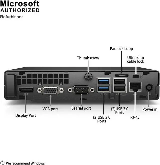 Alt view image 6 of 7 - Grade A HP ProDesk 400 G2 Desktop Mini PC, Intel Quad Core I5-6500T 2.5Ghz, 16G DDR4, 512G SSD, DP, 4K Support, WiFi, Bluetooth 4.0, Keyboard & Mouse, Windows 10 Pro 64 Bit-Multi-Language(EN/ES/FR)