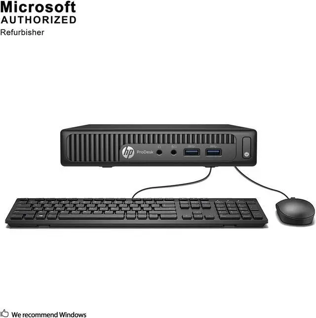 Main image of Grade A HP ProDesk 400 G2 Desktop Mini PC, Intel Quad Core I5-6500T 2.5Ghz, 16G DDR4, 512G SSD, DP, 4K Support, WiFi, Bluetooth 4.0, Keyboard & Mouse, Windows 10 Pro 64 Bit-Multi-Language(EN/ES/FR)