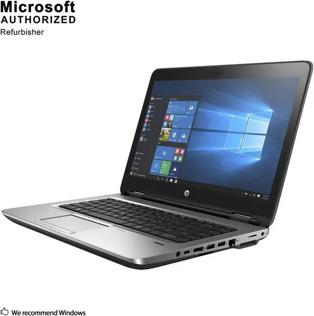 Alt view image 3 of 7 - HP ProBook 640 G3 14.0" Laptop, Intel Core I5-7200U 2.5Ghz, 8G DDR4, 500G HDD, DVDRW, DP, VGA, USB 3.0, Windows 10 Pro 64 Bit-Multi-Language(EN/ES/FR) (Grade A)