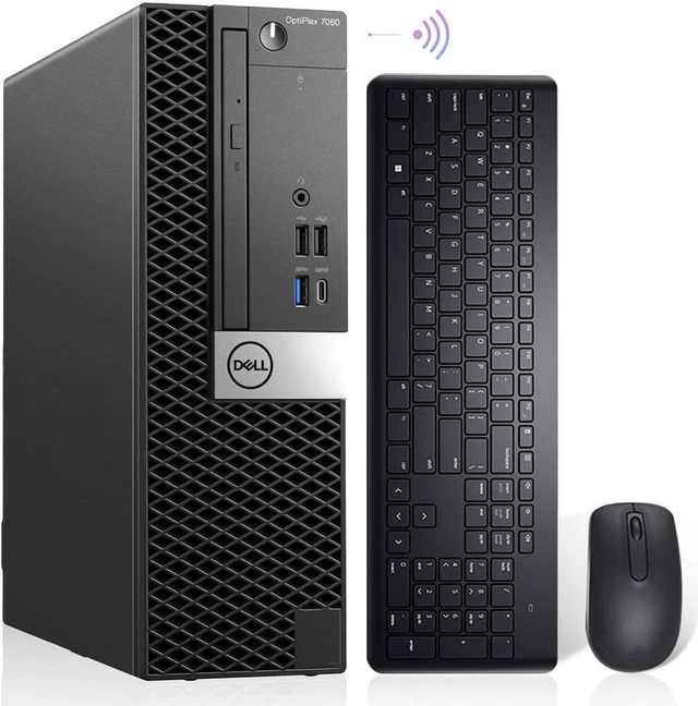 Main image of Dell OptiPlex 7060 Windows 11 Pro Desktop Computer SFF, Intel 8th Gen i5-8500 Hexa Core,32GB DDR4 Ram 512GB NVMe M.2 SSD, AX210 Built-in WIFI 6E & Bluetooth 5.2,New Wireless Keyboard & Mouse