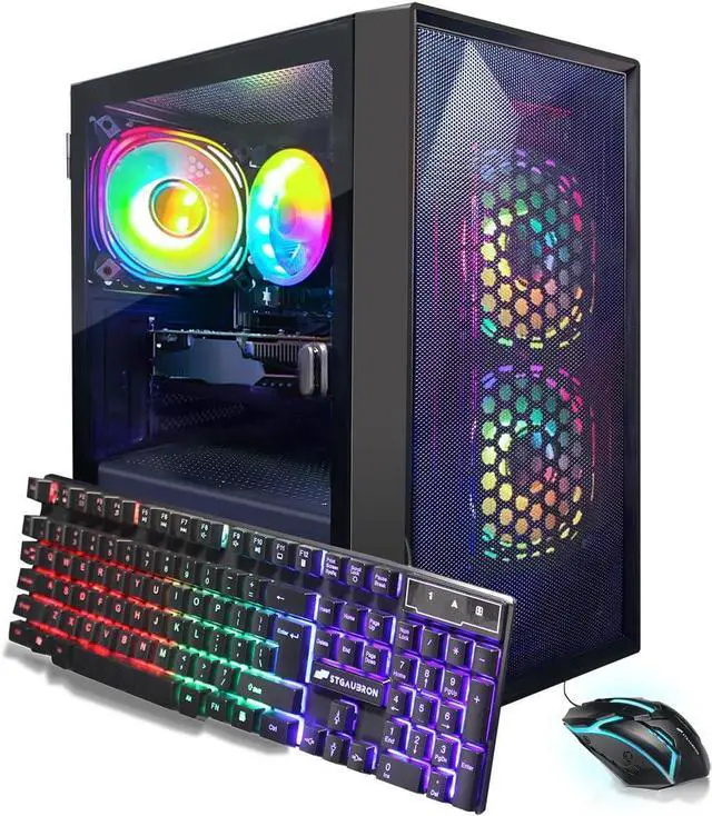 Main image of STGAubron Gaming PC Computer Desktop, Intel Core i5-9400F up to 4.1Ghz, GeForce GTX 750 Ti 4G Graphics, 16G DDR4 RAM, 512G SSD, WIN11H