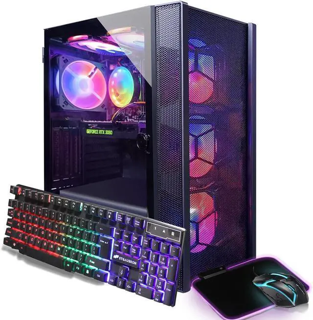 Main image of STGAubron Gaming PC Computer Desktop, GeForce RTX 3060 12G Graphics, Intel Core i7 up to 3.9Ghz, 32GB RAM, 1TB SSD, WIN11H