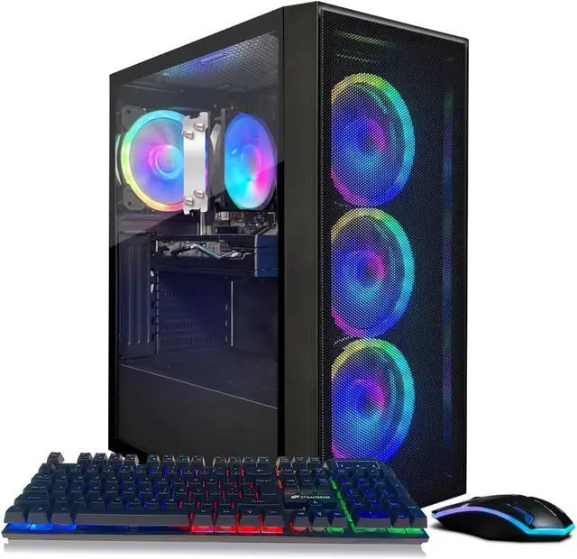 Main image of STGAubron Gaming PC Computer Desktop, AMD Ryzen 7 5700G up to 4.6Ghz, GeForce RTX 2060 6G Graphics, 16G DDR4 RAM, 1TB SSD, WIN11H