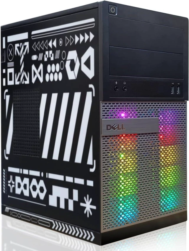 Main image of Dell Gaming OptiPlex Desktop RGB Computer PC, Intel Core I7, GeForce GTX 1660 Super 6GB GDDR6, 16GB RAM, 256GB SSD, WiFi, Windows 11 Pro